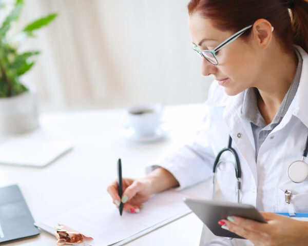 Doctor at work Hospital and medicine. Doctor at work